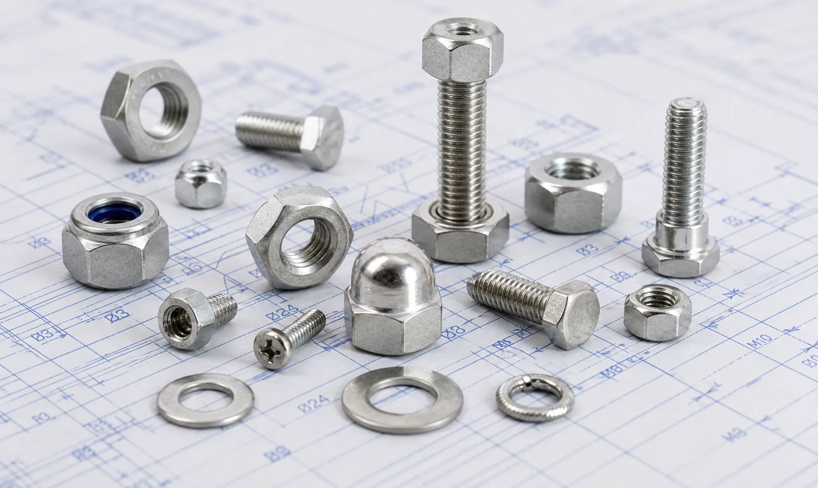 15-5 PH Stainless Steel Fasteners Including Hex Bolts Stud Bolts Nuts Washers and Anchor Bolts