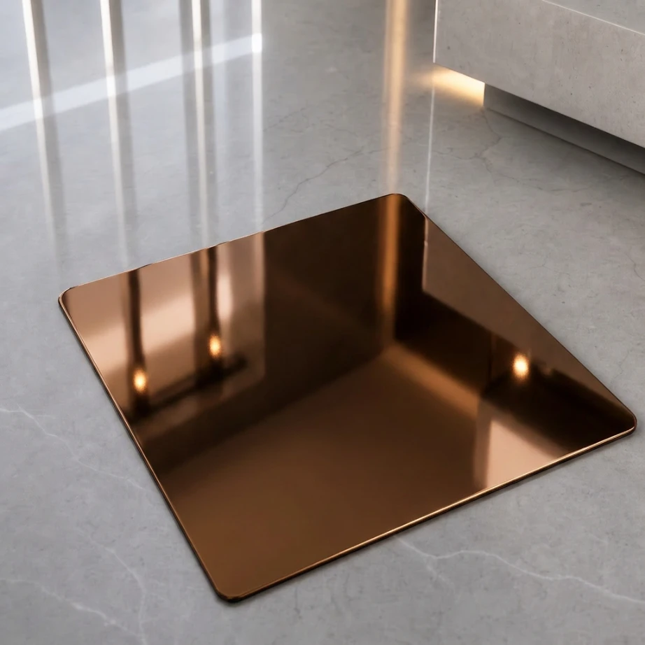 Bronze Finish Stainless Steel PVD Sheet for Decorative Architectural Applications