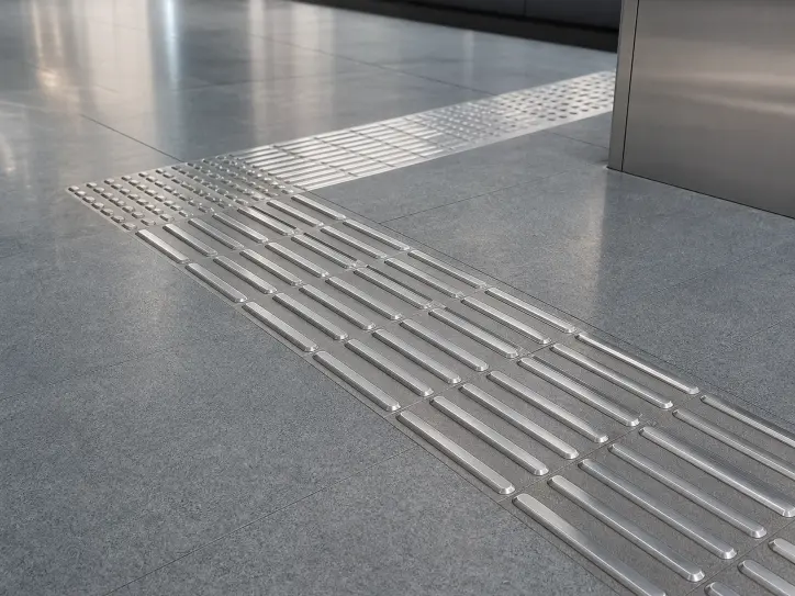 Stainless Steel Directional Bar Tactile Indicators for Pathway Guidance Systems