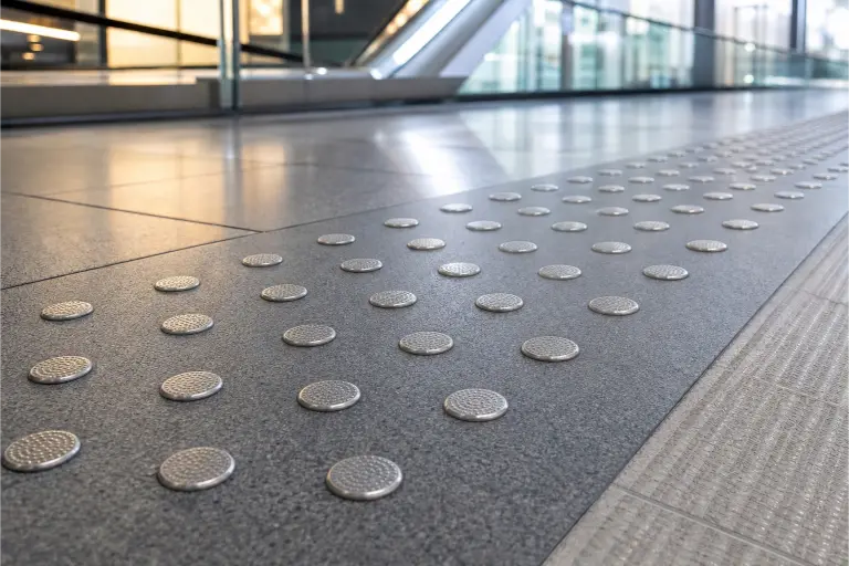 SS Dome Tactile Indicators for Warning and Pedestrian Safety Applications