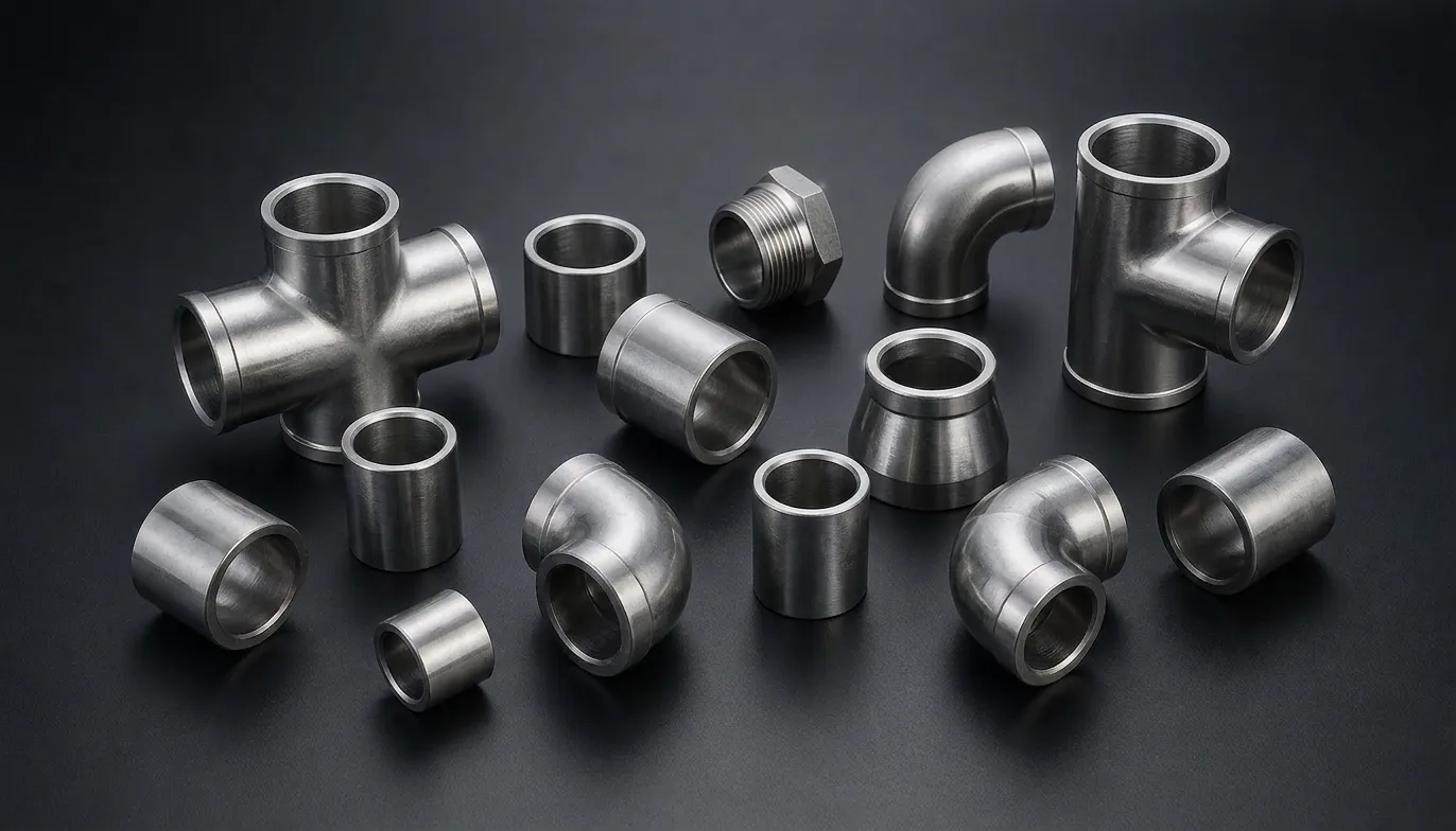 Stainless Steel 904L Pipe Fittings for Chemical Processing and Corrosive Industrial Applications